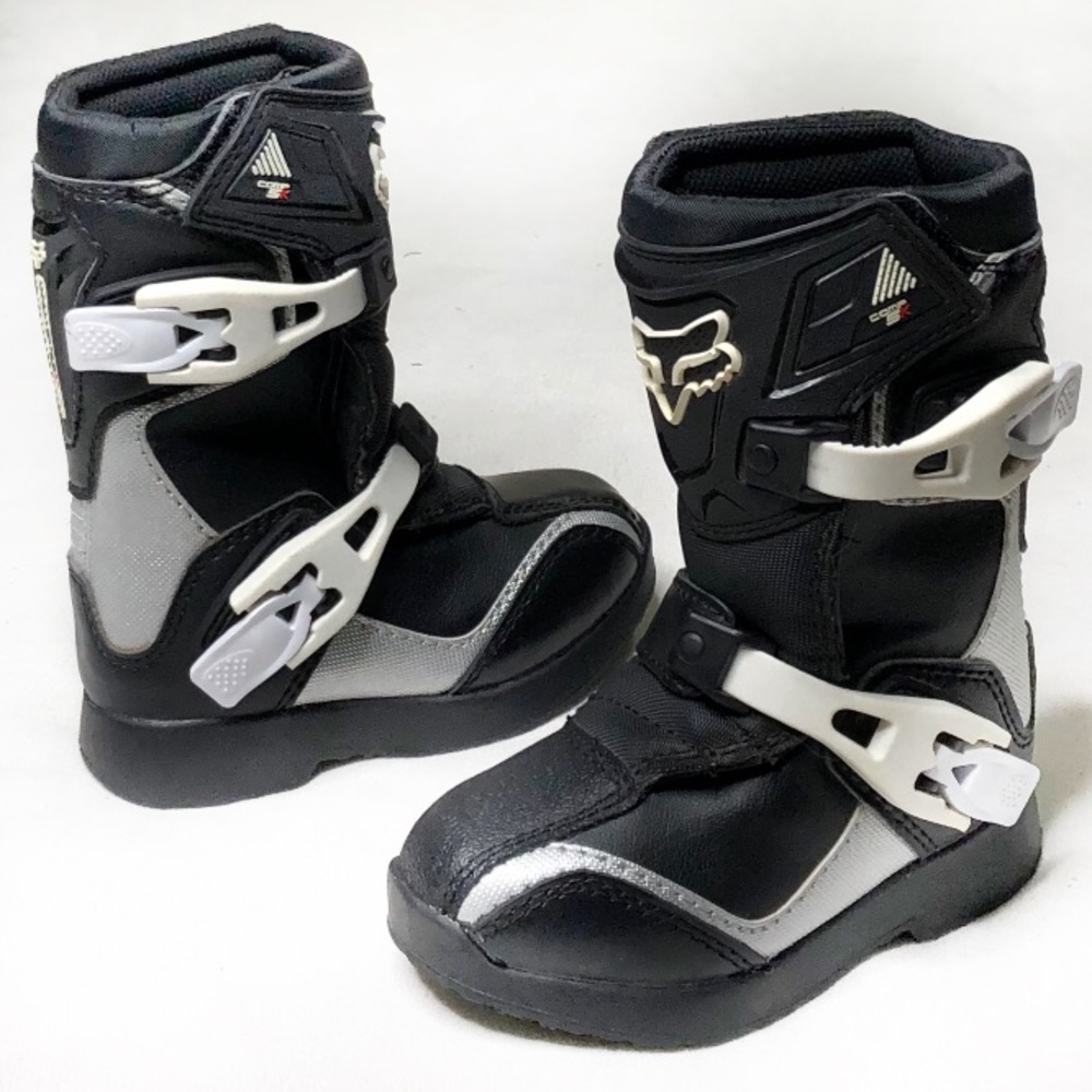 FOX RACING COMP 5K MX black/silver boot SZ:11K